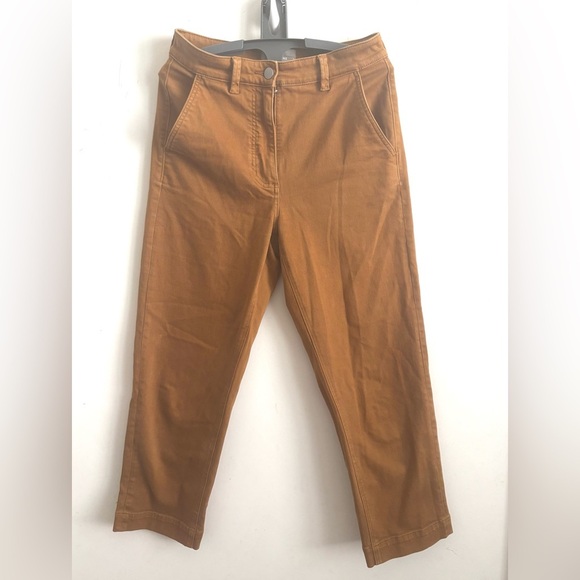 Everlane Jeans Women’s Size 8 Cropped Straight Regular Golden Yellow Denim - Picture 3 of 6